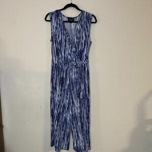 Connected Apparel Morgan Cropped Jumpsuit Size 10
